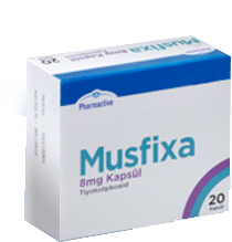 MUSFIXA 8 mg 14 kapsül kutu görseli