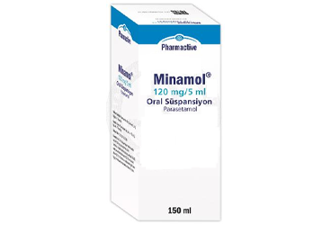 MINAMOL 120 mg/5 ml oral süspansiyon 150 ml kutu görseli