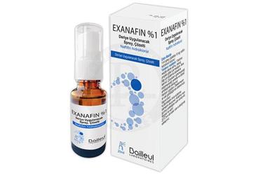 EXANAFIN %1 deriYE uygulanacak sprey çözelti (20 ml) kutu görseli