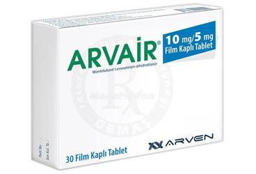 ARVAIR 10 mg/5 mg film kaplı tablet (30 tablet) kutu görseli