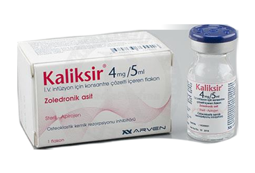 KALIKSIR 4 mg/5 ml IV infüzyon için konsantre çözelti içeren flakon { Arven } kutu görseli