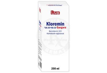 KLOREMIN gargara 200 ml { Liva Ilaç } kutu görseli