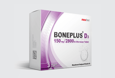 BONEPLUS D3 150 mg/2800 IU 3 efervesan tablet { Neutec Inhaler } kutu görseli
