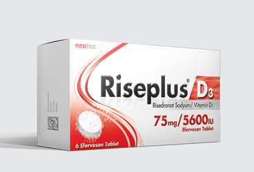 RISEPLUS D3 75 mg/5600 IU 6 efervesan tablet { Neutec Inhaler } kutu görseli