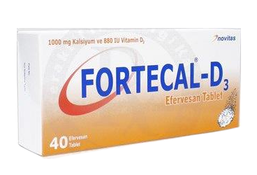 FORTECAL D3 40 efervesan tablet { Neutec Inhaler } kutu görseli