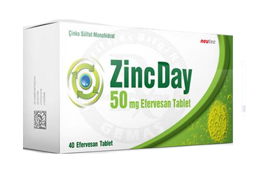 ZINCODAY 50 mg 40 efervesan tablet { Neutec Inhaler } kutu görseli