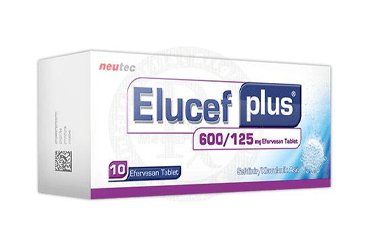 ELUCEF PLUS 600/125 mg 20 efervesan tablet kutu görseli
