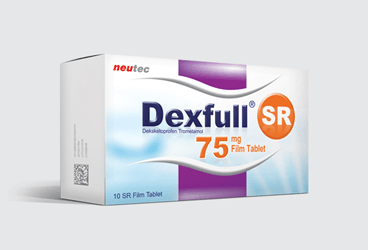 DEXFULL SR 75 mg 10 film tablet { Neutec Inhaler } kutu görseli