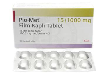PIOCOMB 15/1000 mg 30 film kaplı tablet { Neutec Inhaler } kutu görseli