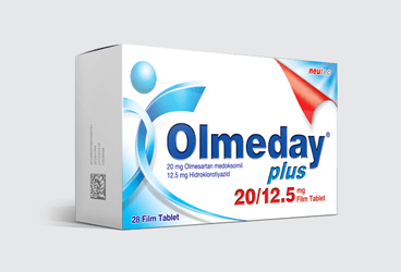 OLMEDAY PLUS 20/12.5 mg 84 film tablet { Neutec Inhaler } kutu görseli