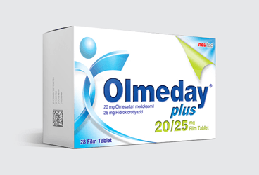 OLMEDAY PLUS 20/25 mg 28 film tablet { Neutec Inhaler } kutu görseli