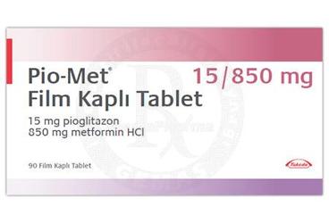 PIO-MET 15/850 mg 90 film tablet { Neutec Inhaler } kutu görseli