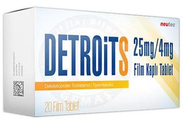 DESTIYO 25mg/4MG 20 film kaplı tablet { Neutec Inhaler } kutu görseli