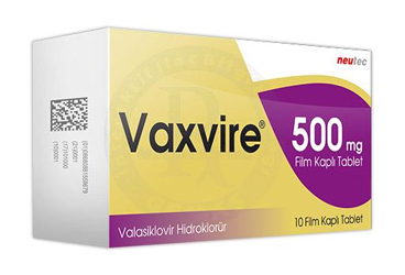 VAXVIRE 500 mg 42 film kaplı tablet { Neutec Inhaler } kutu görseli