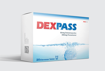 DEXPASS 50/300 mg 20 film kaplı tablet kutu görseli