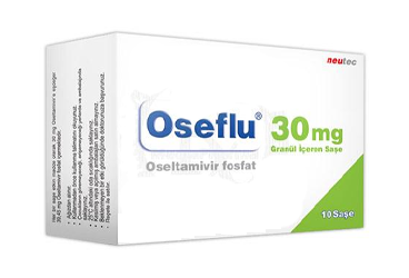 OSEFLU 30 mg granül içeren 30 saşe kutu görseli