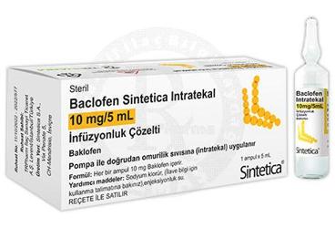 BACLOFEN SINTETICA intratekal 0.05mg/1ml enjeksiyonluk çözelti (5 ampül) kutu görseli