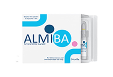 ALMIBA 1 G/5 ml IM/IV enjeksiyonluk çözelti (5 ampül) kutu görseli