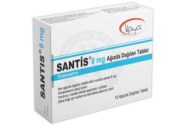 SANTIS 8 mg ağızda dağılan 10 tablet kutu görseli