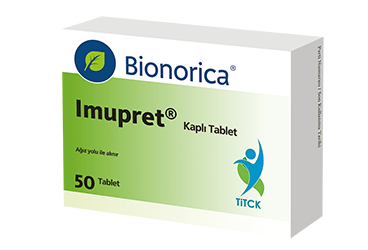 IMUPRET kaplı tablet (50 tablet) kutu görseli