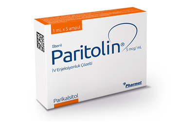 PARITOLIN 5 mcg/ml IV enjeksiyonluk çözelti (5 ampül) kutu görseli