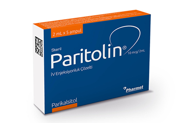 PARITOLIN 10 mcg/ml IV enjeksiyonluk çözelti (5 ampül) kutu görseli