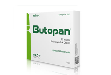 BUTOPAN 20 mg/ ml enjektabl çöz. içeren 6 ampül { Metin Ecza } kutu görseli