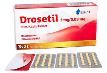 DROSETIL 3 mg/0.03MG film kaplı tablet (63 tablet) kutu görseli