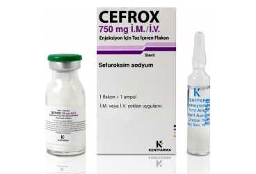 CEFROX 750 mg IM/IV enjeksiyon için toz içeren flakon kutu görseli