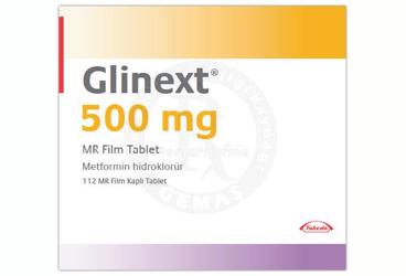 GLINEXT 500 mg 112 mr film tablet { Neutec Toplam Kalite } kutu görseli