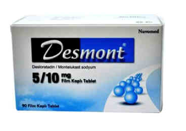 DESMONT 5/10 mg 90 film kaplı tablet { Neutec Toplam Kalite } kutu görseli