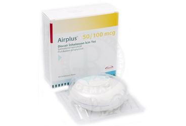 AIRPLUS 50/100 mcg DISCAIR inhilasyon için toz 60 doz { Neutec Toplam Kalite } kutu görseli