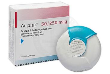 AIRPLUS 50/250 mcg DISCAIR inhilasyon için toz 60 doz { Neutec Toplam Kalite } kutu görseli
