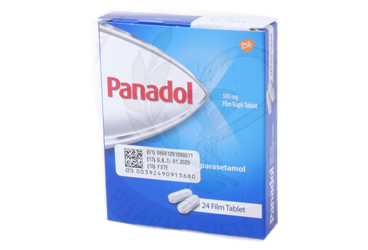 PANADOL 500 mg 24 film tablet { GSK } kutu görseli