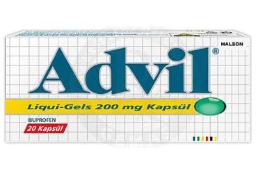 ADVIL LIQUI-GELS 200 mg yumuşak kapsül (20 kapsül) kutu görseli