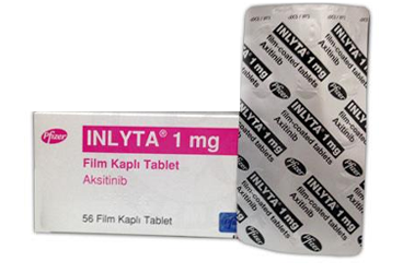 INLYTA 1 mg 56 film kaplı tablet kutu görseli