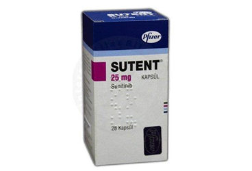 SUTENT 25 mg 28 kapsül kutu görseli
