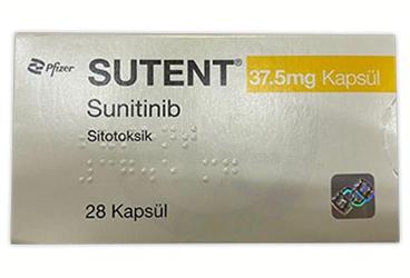SUTENT 37.5 mg kapsül (28 kapsül) kutu görseli