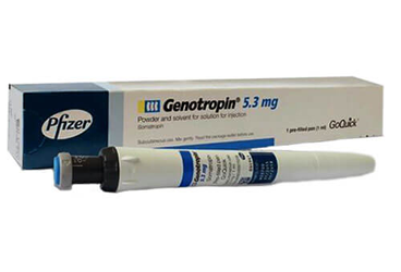 GENOTROPIN 16 IU (5.3 MG) GOQUICK enjeksiyonluk solüsyon için toz ve çözücü içeren kullanıma hazır kalem kutu görseli