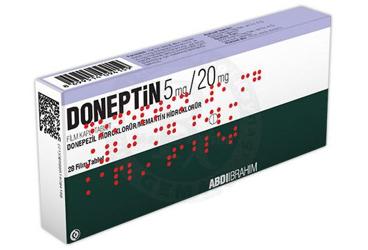 DONEPTIN 5 mg/20 ml 28 film kaplı tablet kutu görseli