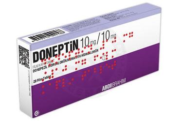 DONEPTIN 10 mg/10 ml 28 film kaplı tablet kutu görseli