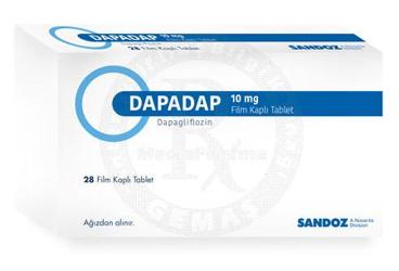 DAPADAP 10 mg film kaplı tablet (28 tablet) kutu görseli