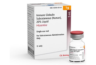 HIZENTRA 1 G/5 ml S.C. UYGULAMA için enjeksiyonluk çözelti (1 flakon) kutu görseli