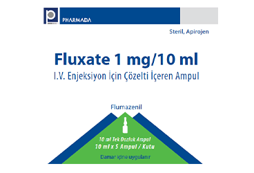 FLUXATE 1 mg/10 ml IV enj. için çöz. içeren 5 ampül kutu görseli