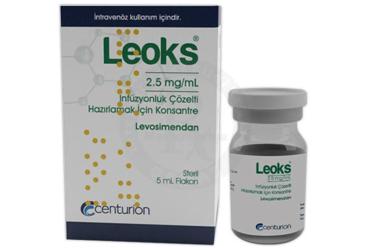 LEOKS 2.5 mg/ml infüzyonluk çözelti hazırlamak için konsantre (5 ml) kutu görseli
