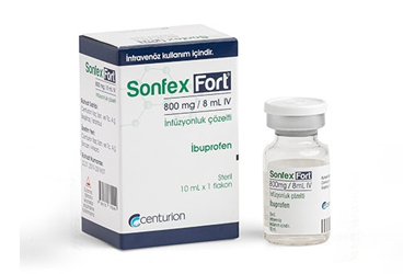 SONFEX FORT 800 mg / 8 ml I.V .infüzyonluk çözelti (1 flakon) kutu görseli