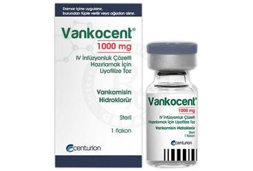 VANKOCENT 1000 mg IV infüzyonluk çözelti hazırlamak için liyofilize toz kutu görseli