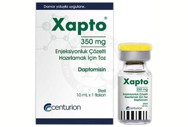 XAPTO 350 mg enjeksiyonluk çözelti hazırlamak için toz (1 flakon) kutu görseli