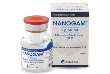 NANOGAM 5G/50 ml infüzyonluk çözelti içeren flakon (1 flakon) kutu görseli