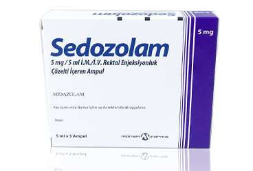 SEDOZOLAM 5 mg/5 ml 3 ampül kutu görseli
